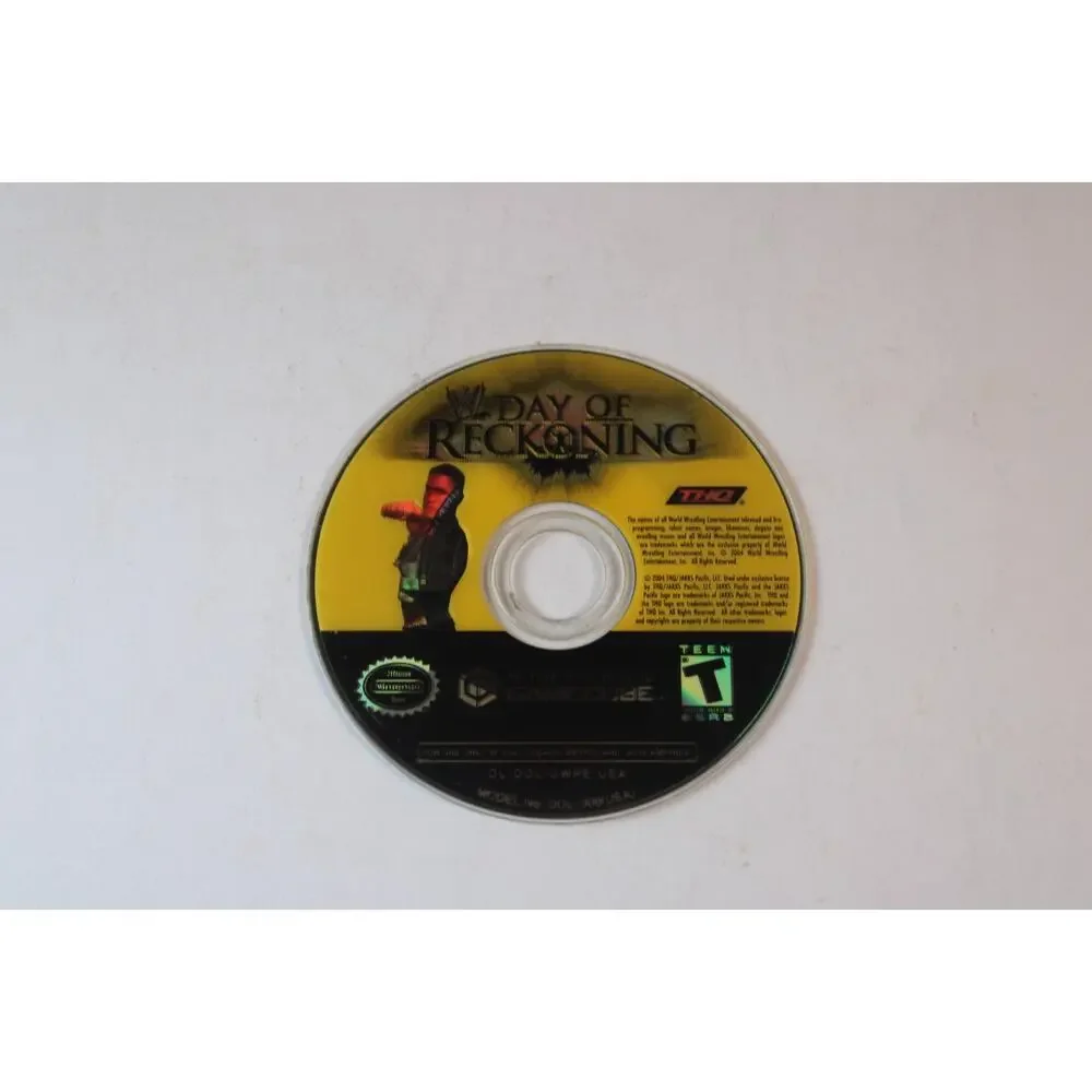 WWE: Day of Reckoning (Nintendo GameCube, 2004) Game Disc Only, tested/works
